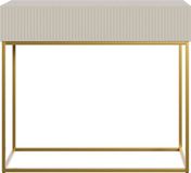 Selsey Veldio - Kaptafel 90 cm - Wit met gouden poten