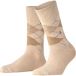 Burlington Whitby gedessineerd materiaal sokken dames beige - maat 36-41