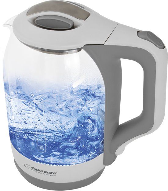 Esperanza Yukon - Waterkoker - 1.7 Liter - 1500W - Blauw LED - Maasfilter