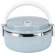 Boîte isotherme - Glacière portable - Métal - Bleu - 0,5 litre