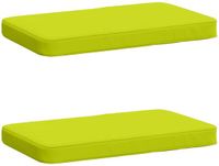 vidaXL - 2-delige - Bankkussens - VUGHT - 2 - st - 100% - Polyester - Heldere Groen