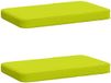 vidaXL - 2-delige - Bankkussens - VUGHT - 2 - st - 100% - Polyester - Heldere Groen