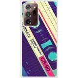 Samsung Bedrukt siliconen hoesje compatibel met Galaxy Note 20 Ultra Cassette Vintage