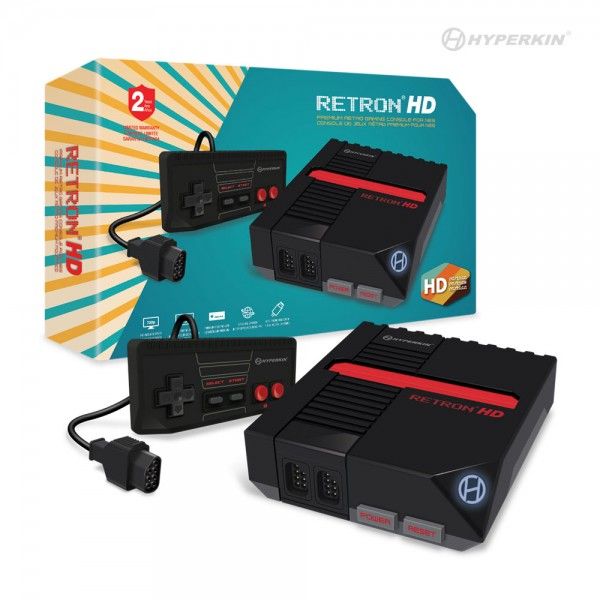 HyperKin RetroN 1 HD - Game Console - NES / SNES / Genesis - Zwart, Rood