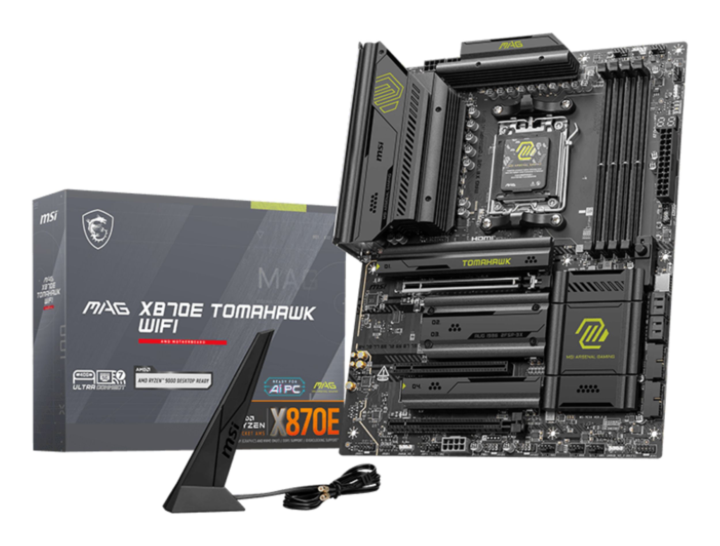 MSI MAG X870E TOMAHAWK WIFI - Moederbord - Socket AM5 - ATX - AMD X670E chipset - DDR5 - WiFi 7