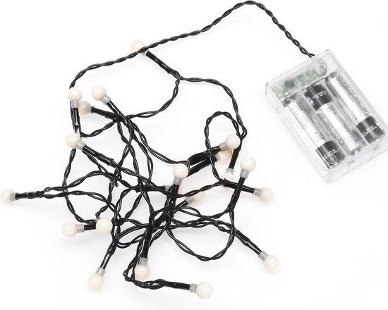 Konstsmide Lichtsnoer - 50 LED - 3.92 Meter - Warm Wit - Batterij