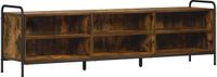 vidaXL Tv-meubel 140 x 39,5 x 50 cm Gerookt eiken Bewerkt hout