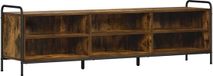 vidaXL Tv-meubel 140 x 39,5 x 50 cm Gerookt eiken Bewerkt hout