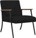 vidaXL Fauteuil Zwart Stof