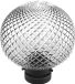 LEDVANCE Vintage Edition 1906 Plafondlamp met E27-fitting, rookgrijs glas, zonder lamp, met gravure van een ananas