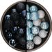 Bellatio Decorations Kaemingk B.V. Kerstballen - 74x stuks - donkerblauw-lichtblauw - 6 cm - kunststof