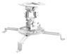 Support plafond projecteur - 13,5 kg - Aluminium - Blanc