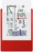 Exacompta 10x Klemplaat met insteektas - 23x32cm voor A4 - Rood