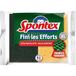 SPONTEX - Spons einde met inspanningen – 2 schuursponzen, groen, XL-formaat – carbonformule