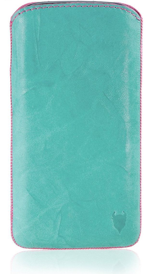 MediaDevil Samsung Galaxy S4 Hoesje - Leer - Blauw/Roze