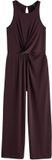 Next - Dames - Jersey jumpsuit met gedraaide taille - Bruin
