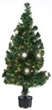 Christmas Gifts glasvezel kerstboom, kristallen bloemen, 60 cm, 60 takken, kunstmatig