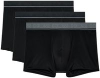 HOM Leonard Boxer briefs 3pack - Black/Black/Black - Men - 2XL