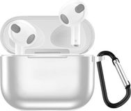 By Qubix Qubix AirPods 3 hoesje - TPU - Electroplating series - Wit