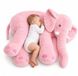Gustaw Groß Elefant (Rosa, 70cm) - Peluche, éléphant en peluche - Éléphant XXL, peluches douces et câlines, peluche pour enfants, bébé.