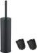 Ibenzoa® Toiletborstelhouder Noir en Acier Inoxydable avec Long Manche