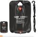 Merkloos / Sans marque Relaxdays GmbH 2x camping douche 20 liter - solar buiten douche - tuindouche - vouwbaar - zwart