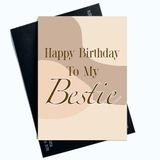 Verjaardagskaarten Happt Verjaardagskaarten Voor Haar Happt Verjaardag Aan Mijn Bestie Card Swirly Patroon Joke Lachen Fun Nieuwigheid SP38