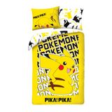 Pokemon Pikachu Pokemon Dekbedovertrek - 140 x 200 - Polyester - Bijpassend kussensloop 70 x 90cm