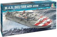 Italeri Modelbouwpakket Militaire voertuigen - 5626 M.A.S. 563/568 Boat with Crew Plastic - 1:35 - Modelbouw