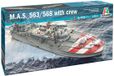 Italeri Modelbouwpakket Militaire voertuigen - 5626 M.A.S. 563/568 Boat with Crew Plastic - 1:35 - Modelbouw