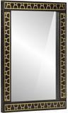 vidaXL Wandspiegel 50x70x2,5 cm Massief Mangohout en Glas