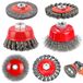 Omgoods - Set de 6 brosses métalliques pour meuleuse d'angle