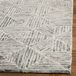 Safavieh Bohemian Indoor Hand Tufted Abstract Collection, ABT340, in Ivory / Charcoal, 60 X 91 cm