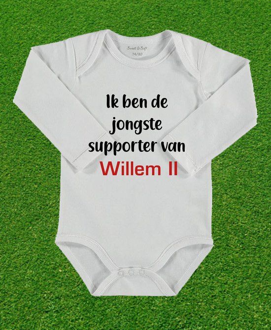 Rompertje Willem II is mijn club - Wit - Maat 98/104