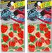 Amahogar Auto parfum/luchtverfrisser - 2x - Aardbei geur - Rood