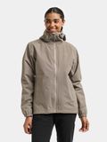 Didriksons VARJA WNS JKT 2 Dames Outdoorjas - Ash Brown