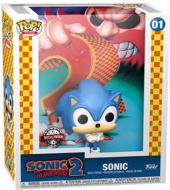 Funko POP! Sonic the Hedgehog 2 Game Cover Pop Vinyl: Sonic