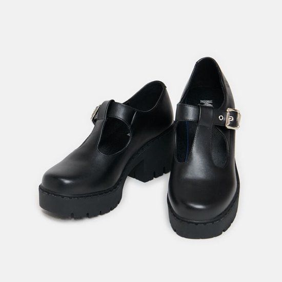 Koi Kazuki Switch Mary Janes Hoge hak zwart PVC