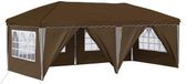 vidaXL Pop-up partytent 575 x 288 x 245 cm taupe