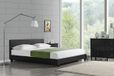 en.casa Corium® Bedframe - kunstleer 160x200cm zwart