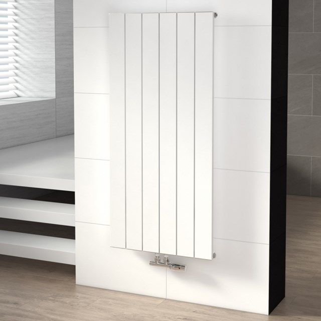 Maxaro Aluminium Designradiator Jupiter Mat Wit 1052 Watt 56,5x120cm Verticaal