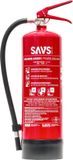 SAVS® Brandblusser poeder 6 kg - 34A 233B C - Met montagebeugel - Vorstbestendig - Poederblusser