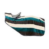 Nier-afzweetdeken -Fashion Stripes - met klittenband 8054 zwart / wit / groen 155