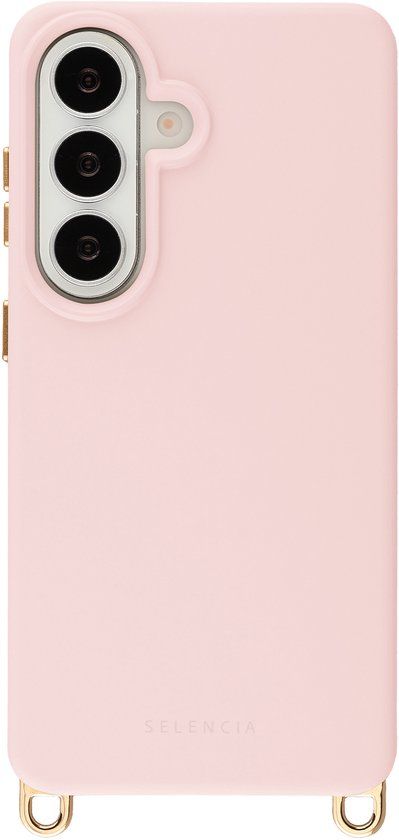 Selencia Rivièra MagSafe Backcover met afneembare haakjes voor de Samsung Galaxy S26 - Sorbet Pink