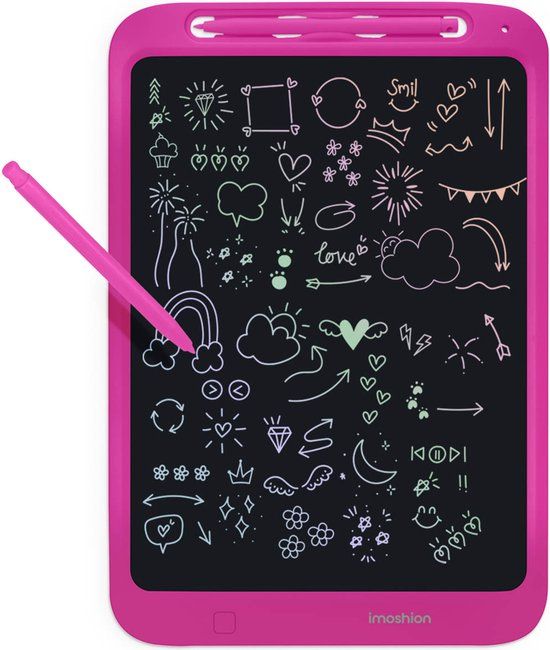 iMoshion LCD Tekentablet voor Kinderen - 11.8 inch - Hot Pink