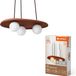 LEDVANCE Decor Clay Nest Hanglamp van klei, met nestvormige lampenkappen in bruin, 3-lichts, G9-fitting