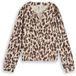 Tom Tailor Blouse-T-shirt met patroon - Maat L - brown beige leo print
