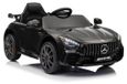 One Global Trade Mercedes GTR, zwarte elektrische auto, batterijauto