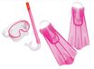 Speedo Aqua Quest Ensemble de plongée avec tuba pour enfants - Transparent/Rose