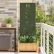 Écran de confidentialité de jardin vert olive 50 x 140 cm Acier laminé à froid